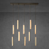 Audubon Alabaster Linear Chandelier 54"